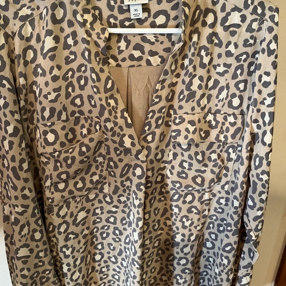 a new day Animal Print Blouse